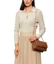 LIUJO MANHATTAN Convertible bag with flap suede - Women’s Bags - 6