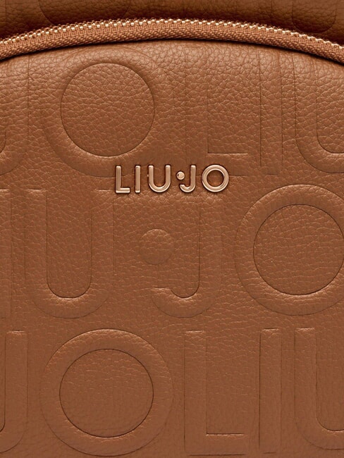 MANHATTAN Medium backpack with embossed logo suede - Women&rsquo;s Bags