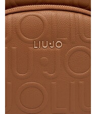 LIUJO MANHATTAN Medium backpack with embossed logo suede - Women&rsquo;s Bags - 4