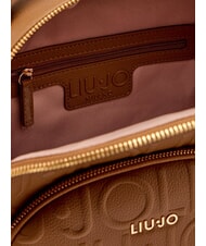 LIUJO MANHATTAN Medium backpack with embossed logo suede - Women&rsquo;s Bags - 7