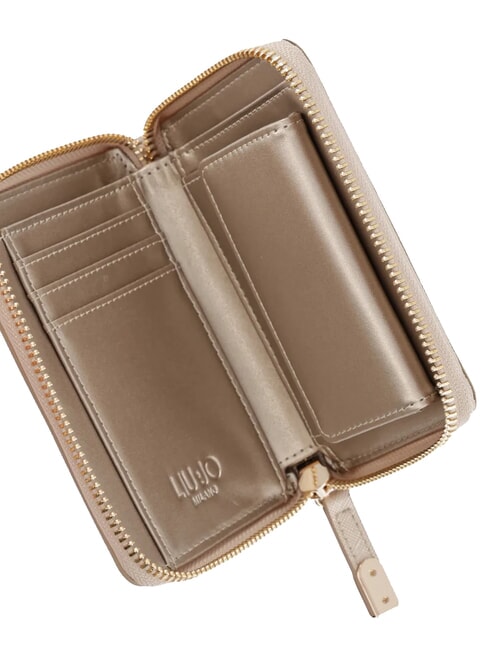 CALIWEN Medium saffiano zip-around wallet NEUTRAL - Women’s Wallets