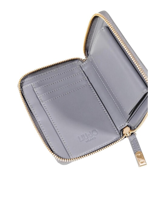 CALIWEN Medium saffiano zip-around wallet anthracite - Women’s Wallets