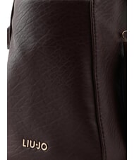 LIUJO SAMIANA Medium handbag with shoulder strap brown light - Women’s Bags - 4