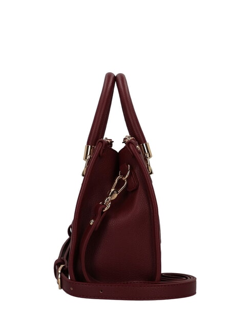 MANHATTAN Small handbag with embossed logo red wine - Women’s Bags