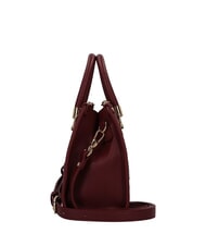 LIUJO MANHATTAN Small handbag with embossed logo red wine - Women’s Bags - 3