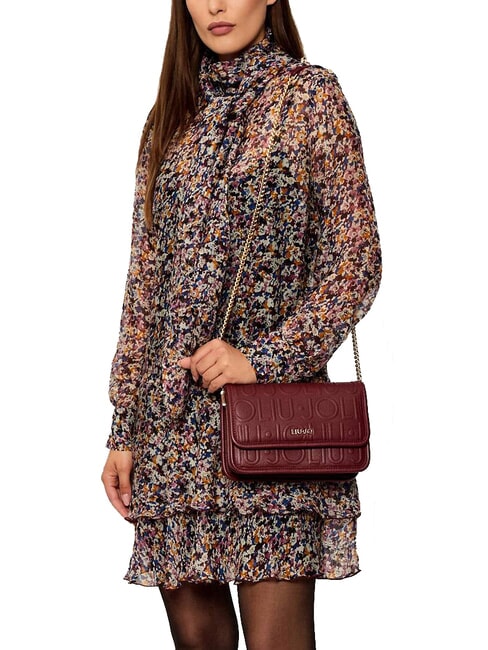 MANHATTAN Convertible bag with flap red wine - Women&rsquo;s Bags