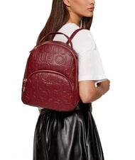 LIUJO MANHATTAN Medium backpack with embossed logo red wine - Women&rsquo;s Bags - 5
