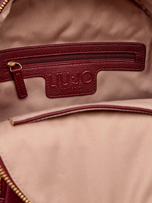 MANHATTAN Medium backpack with embossed logo red wine - Women&rsquo;s Bags