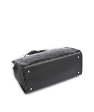 LIUJO MANHATTAN Medium satchel bag with logo BLACK - Women’s Bags - 5