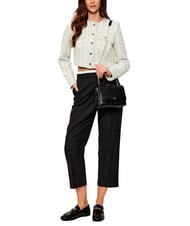 LIUJO CALIWEN Convertible shoulder bag with chain BLACK - Women’s Bags - 6