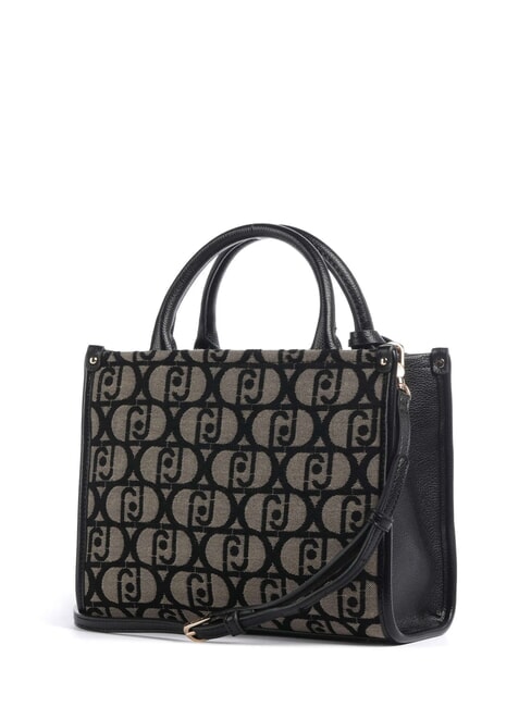 RIDHI Fabric tote bag with shoulder strap BLACK - Women’s Bags