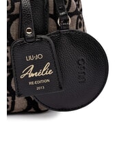 LIUJO AMELIE Small jacquard fabric trunk tobacco - Women’s Bags - 6