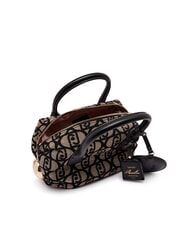 LIUJO AMELIE Small jacquard fabric trunk tobacco - Women’s Bags - 7