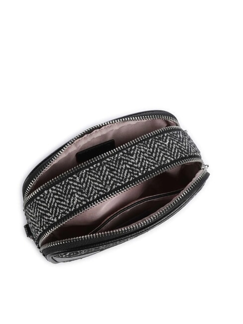 RIDHI Mini shoulder bag in herringbone fabric BLACK - Women’s Bags