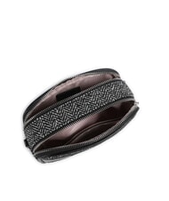 LIUJO RIDHI Mini shoulder bag in herringbone fabric BLACK - Women’s Bags - 4