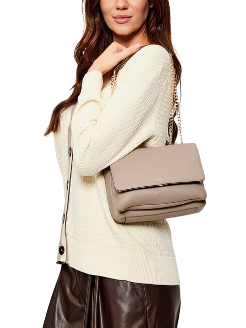 CALIWEN Convertible shoulder bag with chain desert taupe - Women’s Bags