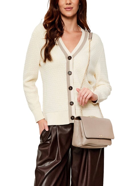 CALIWEN Convertible shoulder bag with chain desert taupe - Women’s Bags