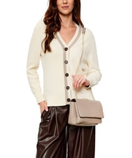 LIUJO CALIWEN Convertible shoulder bag with chain desert taupe - Women’s Bags - 6