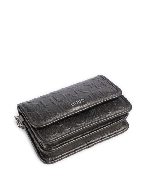 MANHATTAN Convertible bag with flap anthracite met. - Women’s Bags