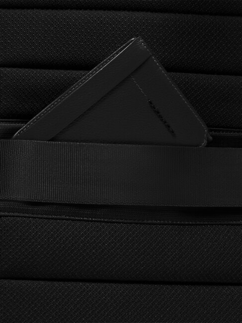 RUSSEL Leather backpack for 15.6" laptop Black - Laptop backpacks