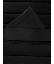 PIQUADRO RUSSEL Leather backpack for 15.6" laptop Black - Laptop backpacks - 6