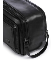PIQUADRO W136 Leather beauty pouch Black - Beauty Case - 3