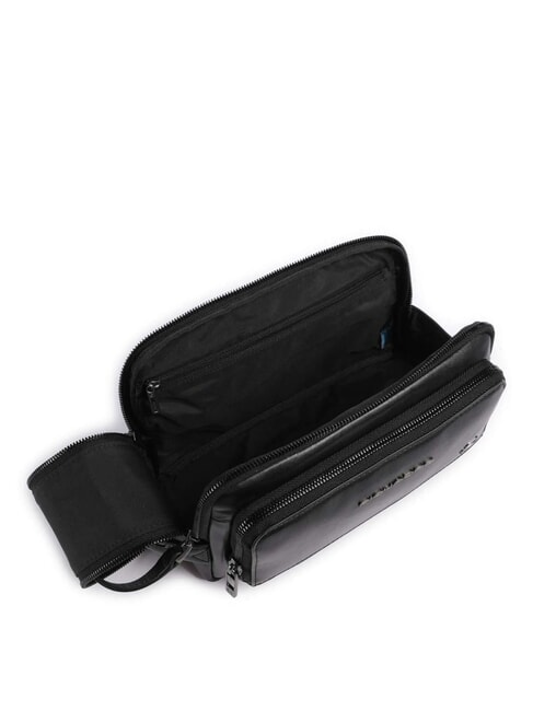 W136 Leather beauty pouch Black - Beauty Case