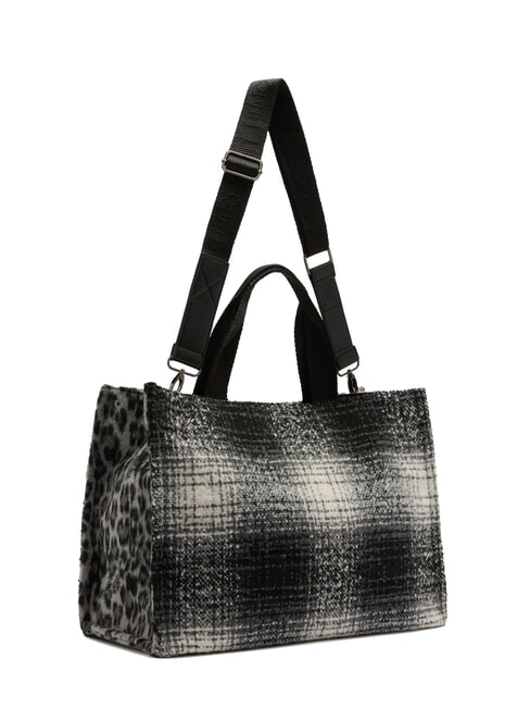 ANIMALIER Shoulder tote bag check/black - Women’s Bags