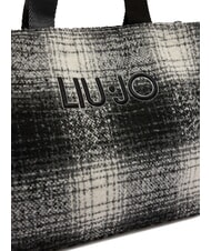 LIUJO ANIMALIER Shoulder tote bag check/black - Women’s Bags - 4