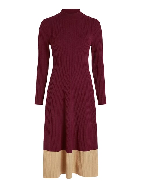TH  Wool dress deep red - Woman Clothes