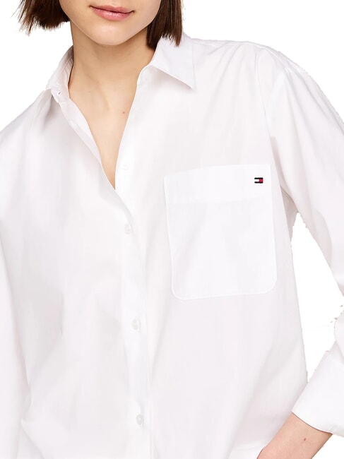 TH  Long-sleeved cotton shirt optical white - Shirts