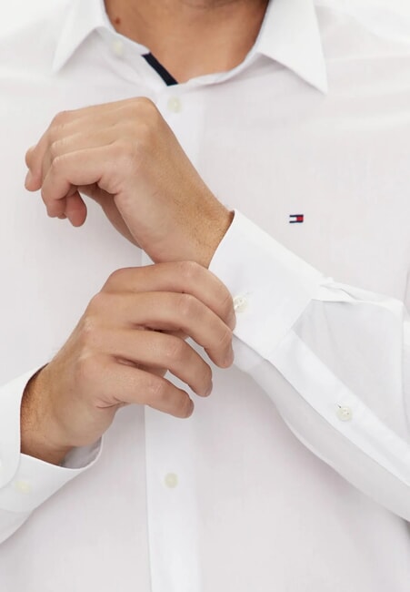 TH Cotton Long-sleeved shirt optical white - Men's Shirts