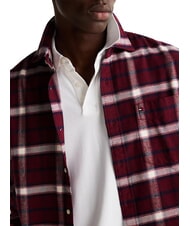 TOMMY HILFIGER TH TARTAN Cotton shirt deep red / multi - Men's Shirts - 3