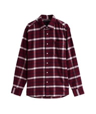 TOMMY HILFIGER TH TARTAN Cotton shirt deep red / multi - Men's Shirts - 4