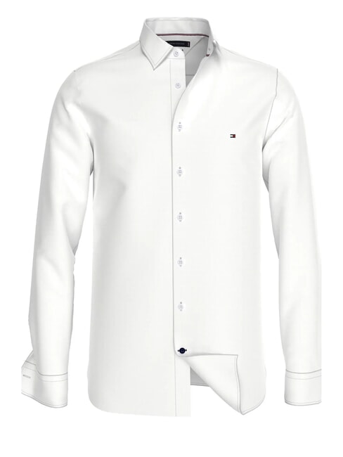 TH  Men's cotton shirt optical white - Men's Shirts