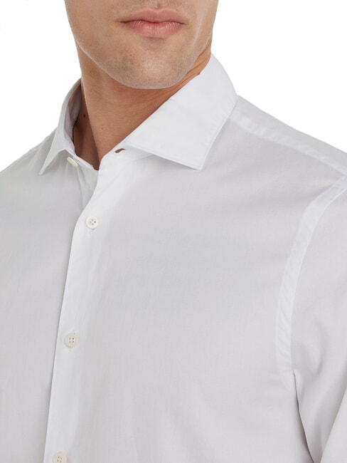 TH  Cotton shirt, long sleeves optical white - Men's Shirts