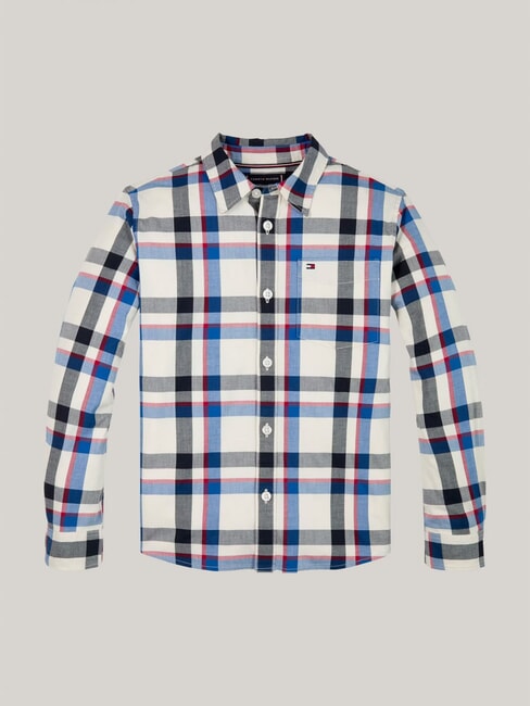 TH KIDS Tartan shirt vibrant indigo - children's shirts