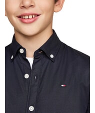 TOMMY HILFIGER TH KIDS Long-sleeved cotton shirt desert sky - children's shirts - 3