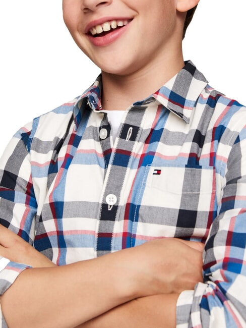 TH KIDS Tartan shirt vibrant indigo - children's shirts