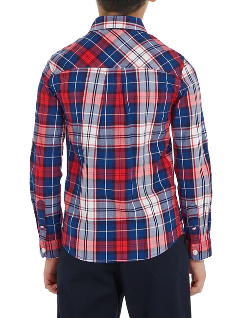TH KIDS Tartan Cotton shirt blue check - children's shirts