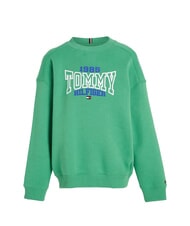 TOMMY HILFIGER TH KIDS Cotton blend sweatshirt coastal green - Baby Sweatshirt - 4