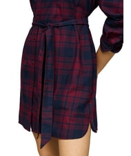TOMMY HILFIGER TH JEANS  Tartan dress rouge winter check - Woman Clothes - 3