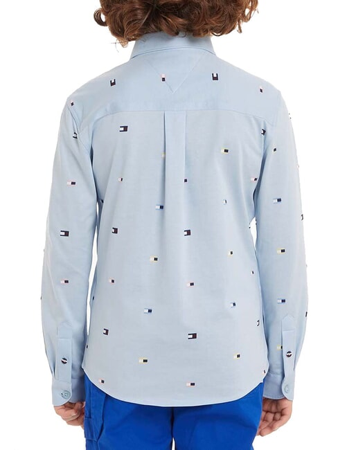 TH KIDS Long-sleeved cotton shirt vessel blue - children's shirts