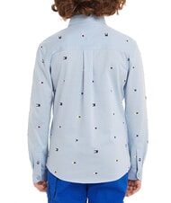 TOMMY HILFIGER TH KIDS Long-sleeved cotton shirt vessel blue - children's shirts - 2