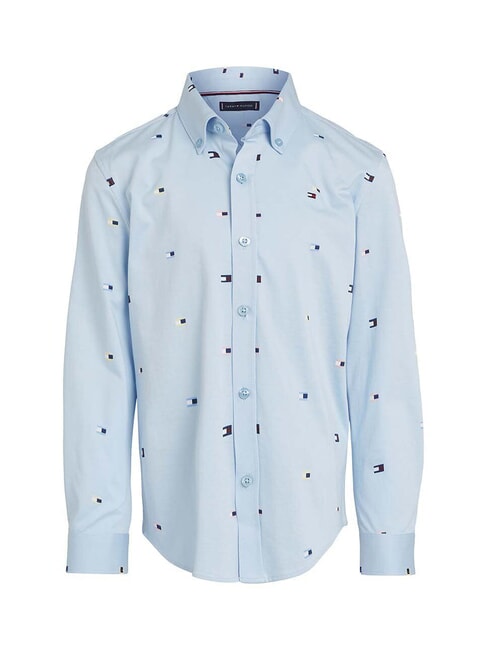 TH KIDS Long-sleeved cotton shirt vessel blue - children's shirts