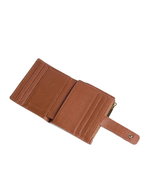METALLIC SOFT Mini leather wallet cognac - Women&rsquo;s Wallets