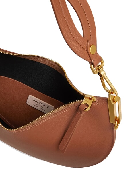 SUNUP Medium leather shoulder bag cognac/black - Women’s Bags