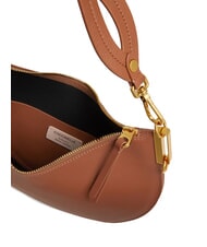 COCCINELLE SUNUP Medium leather shoulder bag cognac/black - Women’s Bags - 3