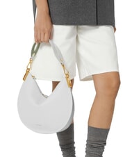 COCCINELLE SUNUP Medium leather shoulder bag cognac/black - Women’s Bags - 4