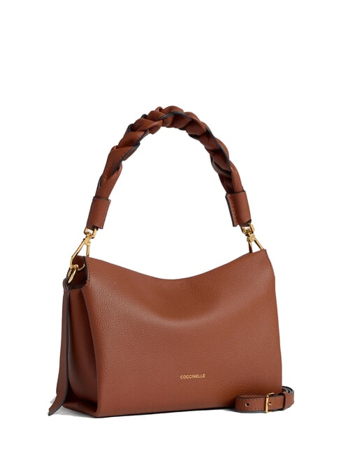BOHEME GRANA DOUBLE Handbag, with shoulder strap, in leather cognac/black - Women&rsquo;s Bags